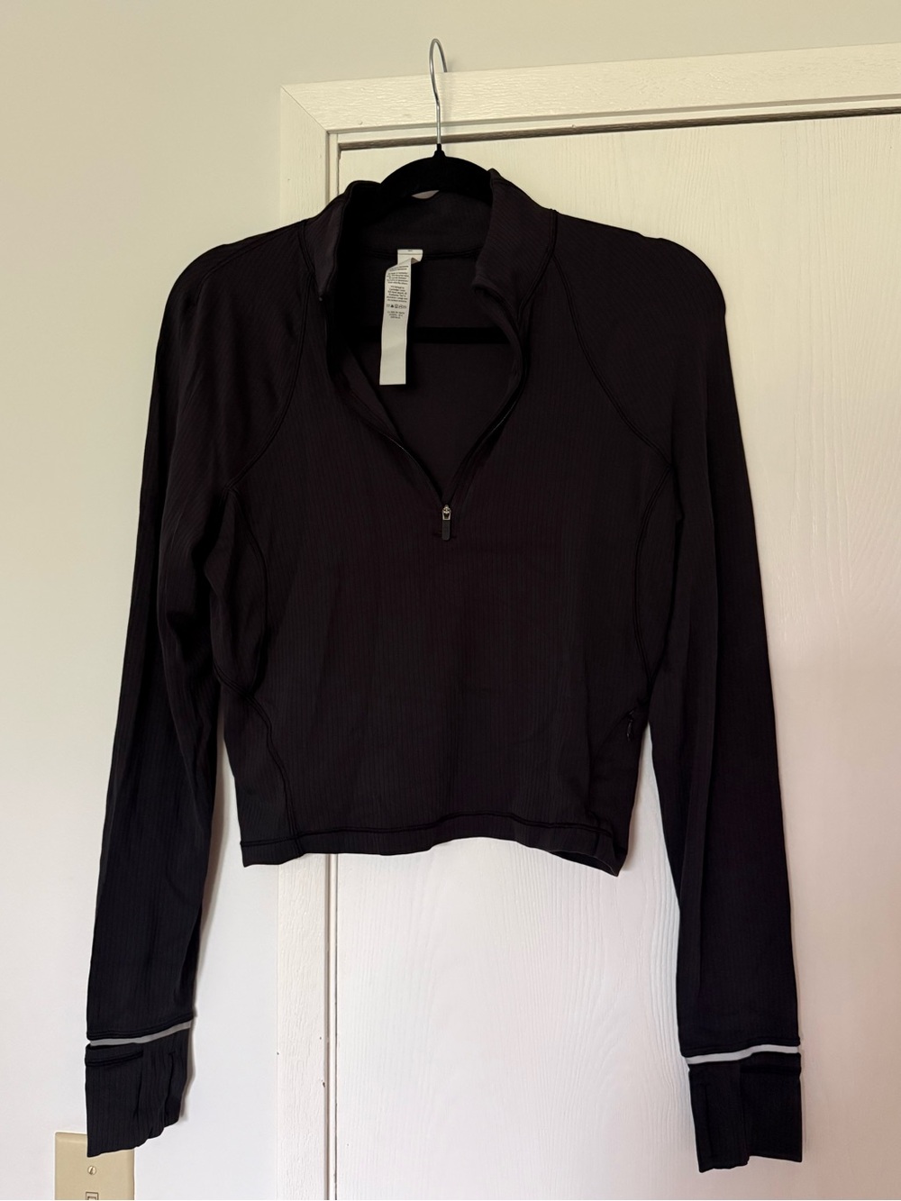 Lululemon It’s Rulu Ribbed Cropped Half Zip - Picture 3 of 7